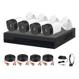 Kit 4 Camaras Bullet Y Dvr Alta Definicion Wizsense 