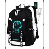 Mochila Luminosa Para Hombre Para Estudiantes De Secundaria