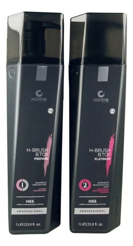 Hbrush Platinum Btx Honmatokyo   Kit Paso 1 Y 2 1000ml 