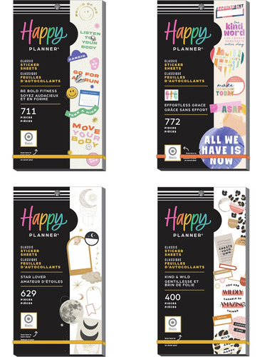 Etiqueta Adhesiva Stickers Pegatina 30 Hojas Happy Planner V Color Animal Print