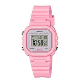 Reloj Casio Dama Color Rosa La-20wh-4a1cf Color Del Fondo Gris