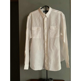 Camisa De Caballero Polo Ralph Lauren Talla 2 X L 100% Lino!
