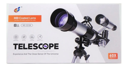 Telescopio Infantil Con Tripode 60 X Hd Coated C2158 Premium