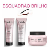 Shampoo + Cond. + Másc. Match Esquadrão Do Brilho 250ml Cada