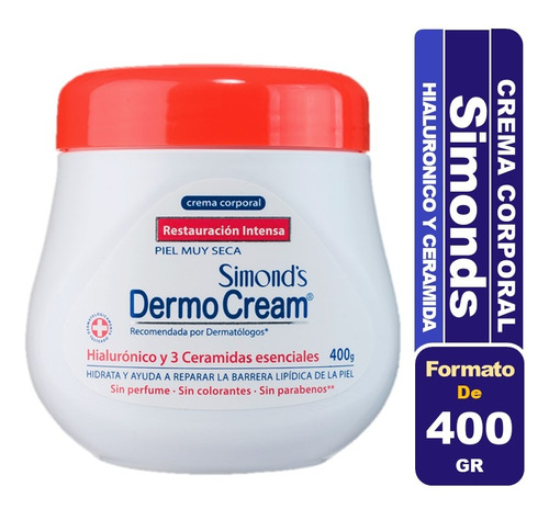 Simond's Dermo Cream Corporal Restauración Intensa Pote 400g