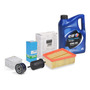 Kit 4 Filtros + Aceite Total 7000 P/ Peugeot 207 1.4 Nafta Acura RDX