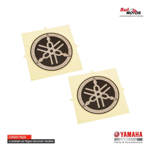 Par Emblema Diapasão Ybr Factor 125 Original Yamaha