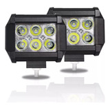 Neblineros X2 Focos Led 12v / 24v 18w Auto Moto Camión