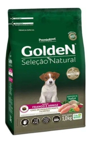 Ração Golden Seleção Natural Filhote Frango E Arroz 1kg Full