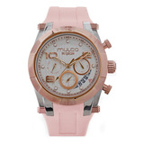 Reloj Casual Mulco Mw-5-5249-083 Kripton Color De La Correa Rosa Color Del Bisel Plateado Color Del Fondo Blanco