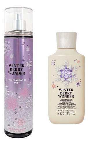 Bath & Body Works Kit Winter Berry Wonder Lotion+mist