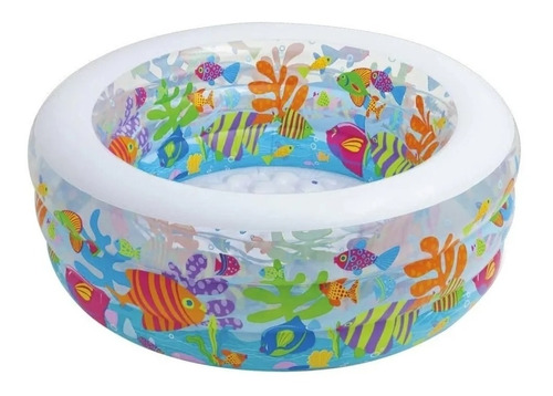 Piscina Inflable Intex Niños 1.52 Familiar Original Colorida