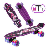 Patineta Skateboard Tipo Penny Cruiser Freestyle Rueda Luces