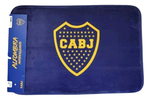 Alfombra Baño Dormitorio Boca Juniors 40x60 Cm Suave Oficial