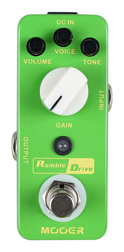 Pedal De Efeito Mini Mooer Rumble Drive Mrdop C/ Nf