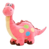 Peluche Dinosaurio Fucsia Colores Kawaii