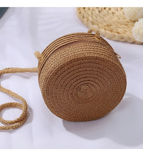 Bolsa Pequena Transversal De Palha Moda Praia Estilosa | MercadoLivre