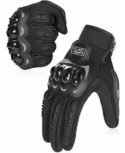 Guantes De Moto Para Hombres Y Mujeres, Guantes De Moto Color Negro Talla Large