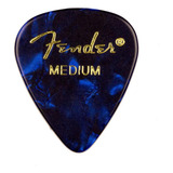 Púas Fender Premium Celluloid 351 Shape Picks Blue Moto 144u