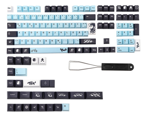 109 Teclas Mizu Keycap De Iso Layout Pbt Germany Teclas Para