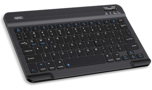 Mini Teclado Slim Bluetooth Portátil Recarregável Silencioso