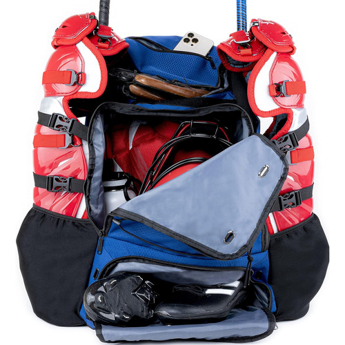 Mochila Grande Para Equipo De Beisbol-azul