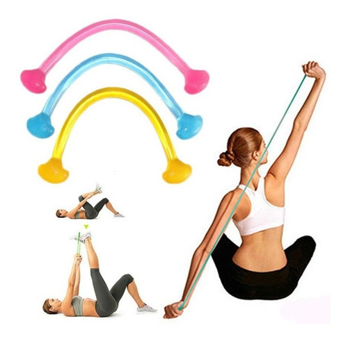 1 Banda De Resistencia Tubular Silicona Corta Yoga 