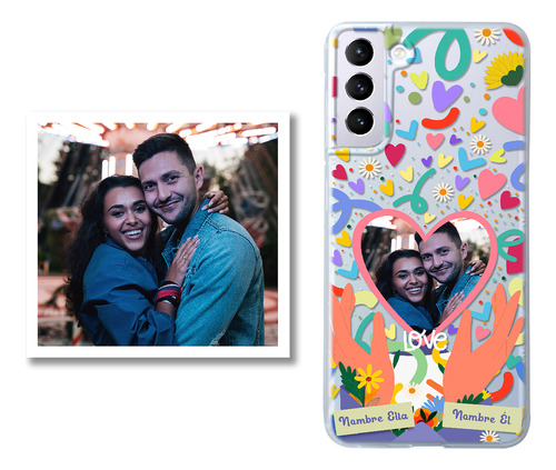 Funda Para Galaxy Corazon Personalizada Con Foto Favorita