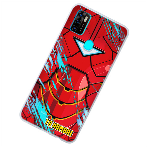 Funda Para Zte Iron Man Con Tu Nombre Personalizado