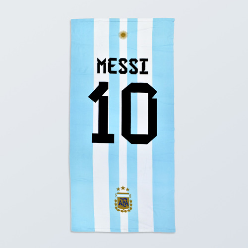 Toallón Afa Argentina Messi Playero Original 3 Estrellas