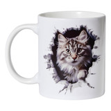 Taza De Café Para Gatos De Cerámica - Bonita Y Divertida