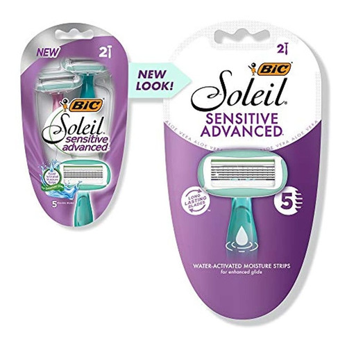 Rasuradora Bic Soleil Sensitive Advanced Desechable, Para Mu