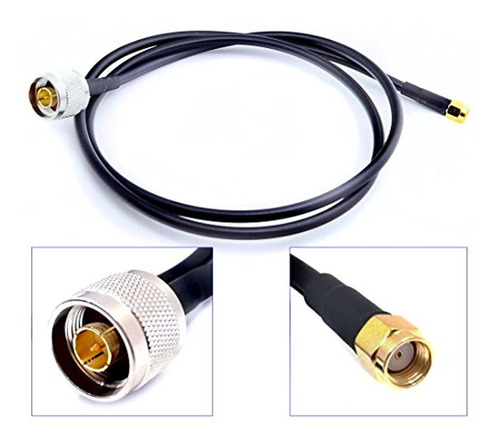 Conector Macho N Macho A Rp-sma Macho De Antena Coaxial