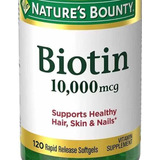 Biotin 10000 Mcg X 120 Softgels - Nature's Bounty