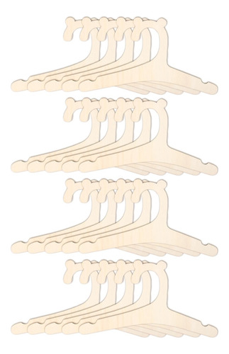 Perchas De Madera Para Niños, Para Ropa Y Pantalones, 20 Uni