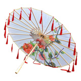 1 Guarda-chuva Arte Chinesa Estilo Antigo Padrão De Flores