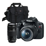Câmera Canon T7 + Lente Ef 75-300mm + Lente 18-55mm + Bolsa