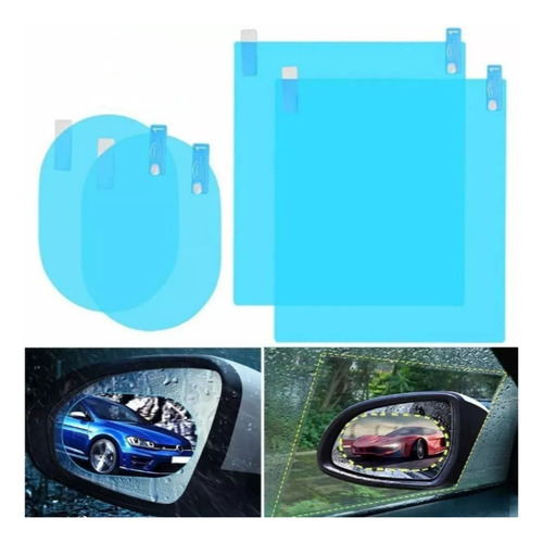 Mica Antiempañante Película Espejo Retrovisor + Ventana  4pz