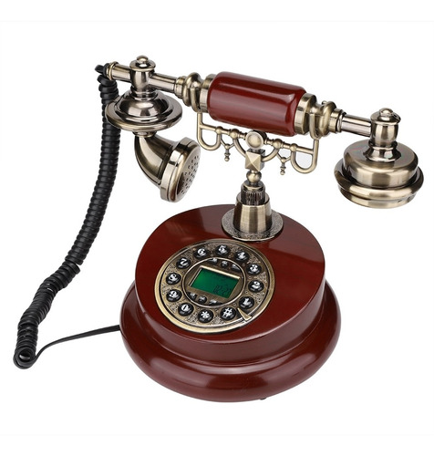Ms-6100b Retro Escritorio Teléfono Con Cable Vintage Llamado