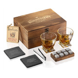 Mixology - Juego De Regalo De Piedras De Whisky Para Hombre,