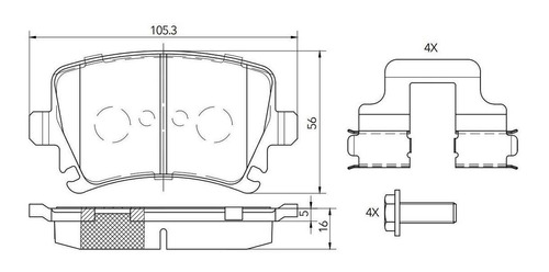 Pastillas Freno Traseras Audi A6 (05') 4.2 V8 Fsi Foto 2