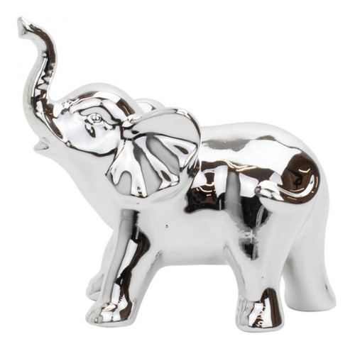 Elefante Decorativo Luxo Em Cerâmica Indiano Sabedoria Sorte