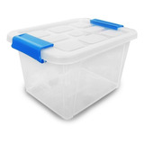  Caja Organizadora De Plástico Transparente 6 L Con Tapa