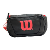 Canguro Riñonera Deportiva Wilson Para Running Unisex Color Negro