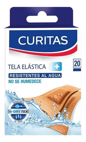 Curitas De Tela Elástica Resistente Al Agua 10 Cajas X 24 U