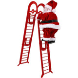 Escalera Santa Claus Muñeca Musical De Navidad Muñeca