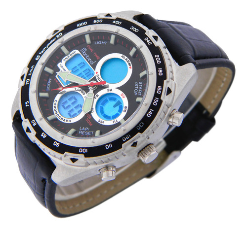 Reloj Montreal Hombre Ml1687 Ana-digi Luz Alarma Crono