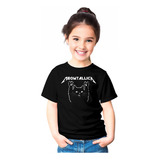 Polera Rock Weowtallica Gato Metallica Niño/niña 