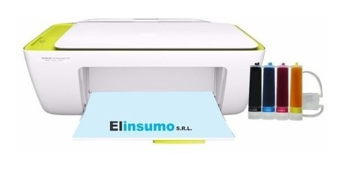 Impresora Hp 2135 Multifunción Escaner Copia + Sistema Continuo Aqx 200ml (50ml X Color)