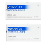 Vitacid Xt Tretinoína 1mg Creme Forte 25g Mancha Melasma Momento De Aplicação Noite Tipo De Pele Todo Tipo De Pele Theraskin